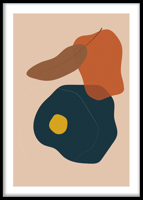 Modern Organic Color Block Wall Art