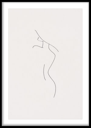Minimalist Feminine Contour Line Art