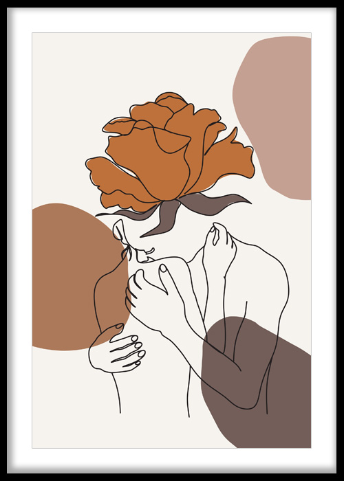 Blooming Mind Abstract Line Art