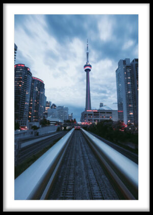 Toronto CN Tower Motion Cityscape