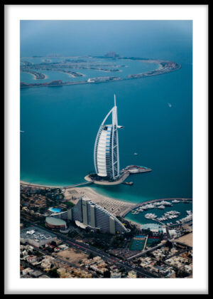 Burj Al Arab Dubai Coastal Aerial
