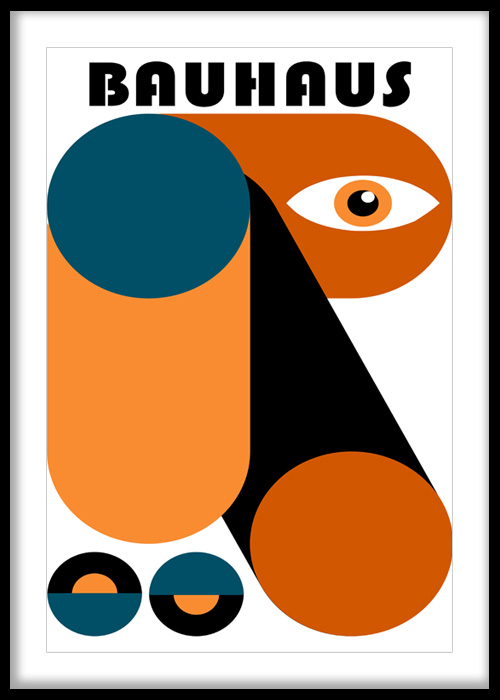 Bauhaus Eye Geometry Art Print