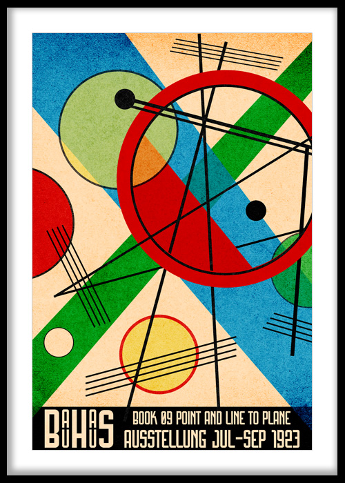 Bauhaus Constructivist Geometry Exhibition Print