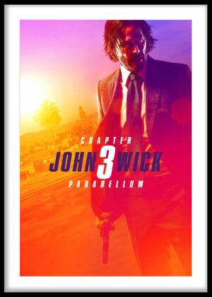 John Wick III - Parabellum Neon Print