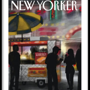 City Night Street Scene Print