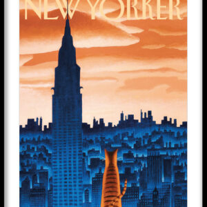 City Cat Skyline Print