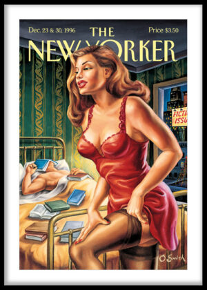 po32 Vintage Glam Bedroom Scene Print